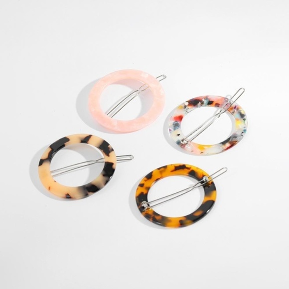 50% OFF Bundles Circle Acrylic Resin Hair Clip - Picture 5 of 5